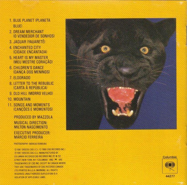 Milton Nascimento : Yauaretê (CD, Album, RE)