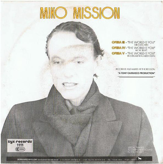 Miko Mission : The World Is You (7", Single)