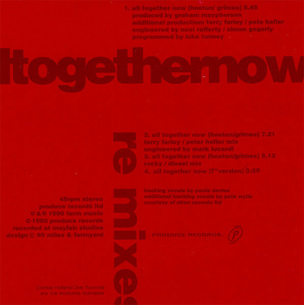 The Farm : All Together Now (CD, Single)