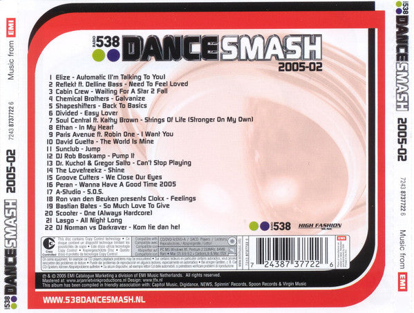 Various : 538 Dance Smash 2005-02 (CD, Comp, Copy Prot.)