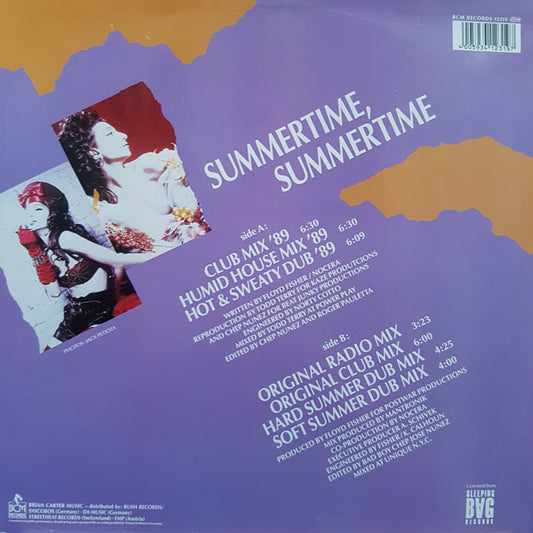 Nocera : Summertime, Summertime ('89 Remix) (12")