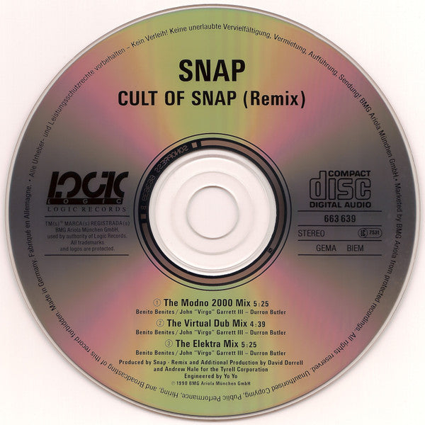 Snap! : Cult Of Snap (Remix) (CD, Maxi, Ver)