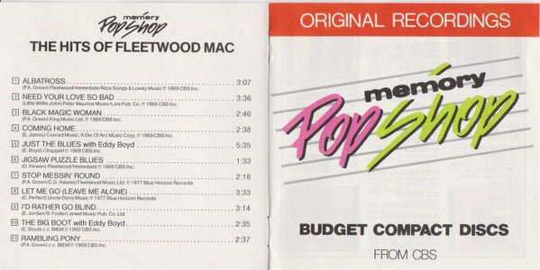 Fleetwood Mac : The Hits Of Fleetwood Mac (CD, Comp)