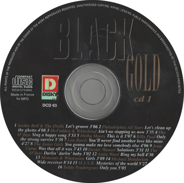 Various : Black Gold  (Box + 4xCD, Comp)