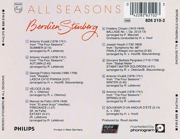 Berdien Stenberg : All Seasons (CD, Album)