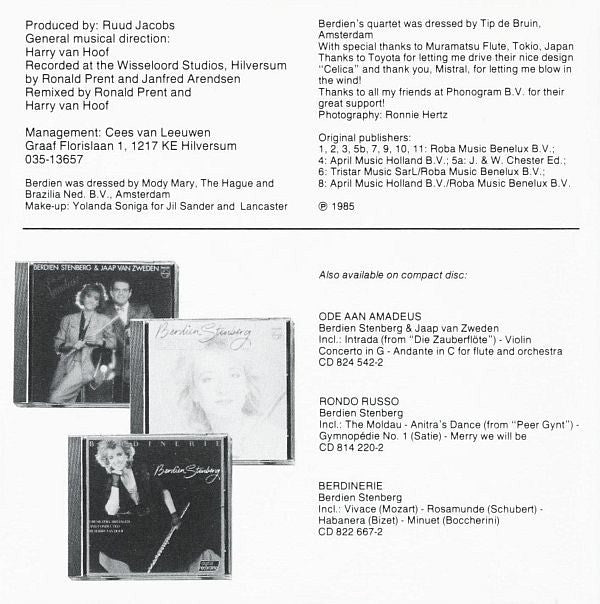 Berdien Stenberg : All Seasons (CD, Album)