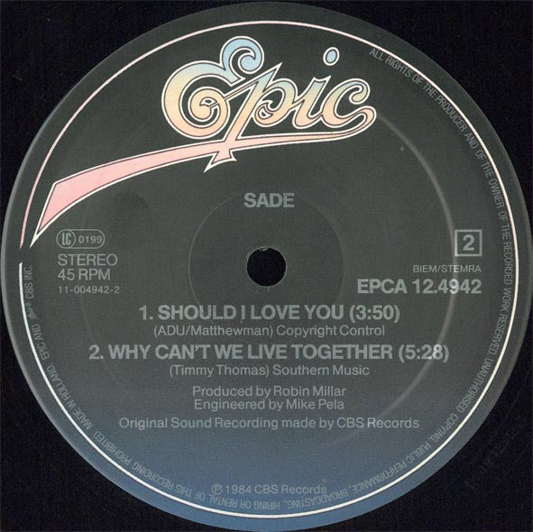 Sade : Hang On To Your Love (US Remix) (12", Maxi)