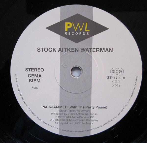 Stock, Aitken & Waterman : Packjammed (With The Party Posse) (12", Maxi)