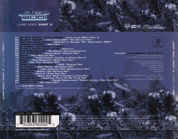 DJ Danny & Da Boy Tommy : Jump 2001 Part 3 (CD, Mixed)