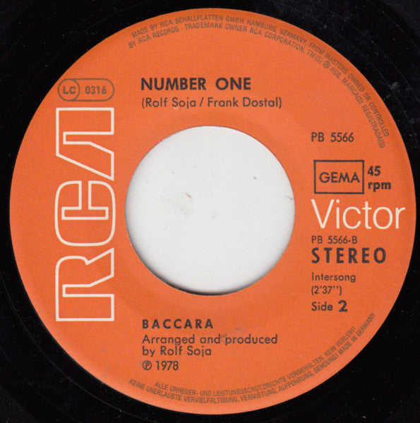 Baccara : Darling (7", Single)