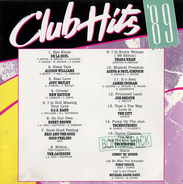 Various : Clubhits '89 Volume 2 (CD, Comp)