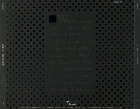 Ultravox : Lament (CD, Album)