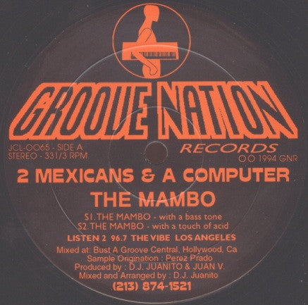 2 Mexicans & A Computer : The Mambo (12")