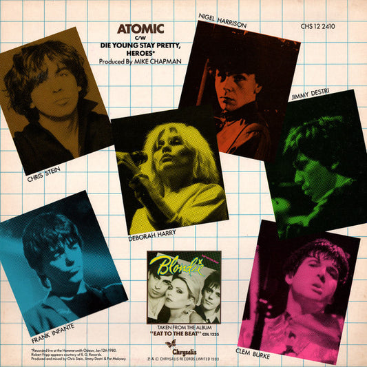 Blondie : Atomic (12", Single, Ltd)