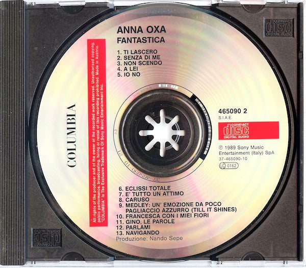 Anna Oxa : Fantastica (CD, Comp, RE)