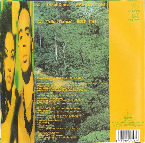 2 Unlim!ted* : Tribal Dance (7", Single)