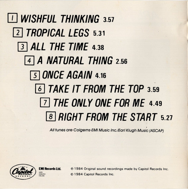 Earl Klugh : Wishful Thinking (CD, Album)