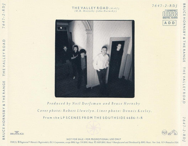 Bruce Hornsby And The Range : The Valley Road (CD, Promo)
