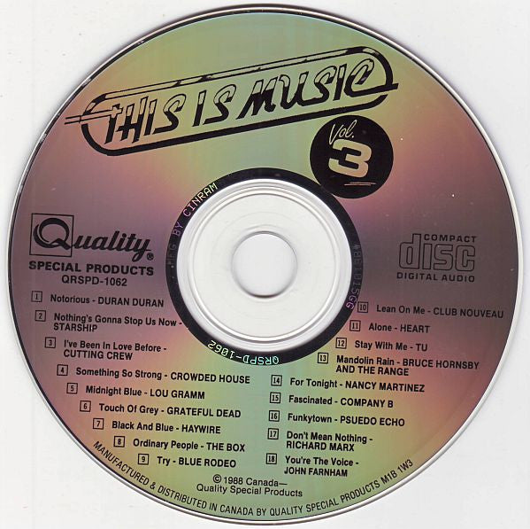 Various : This Is Music Vol. 3 (CD, Comp)