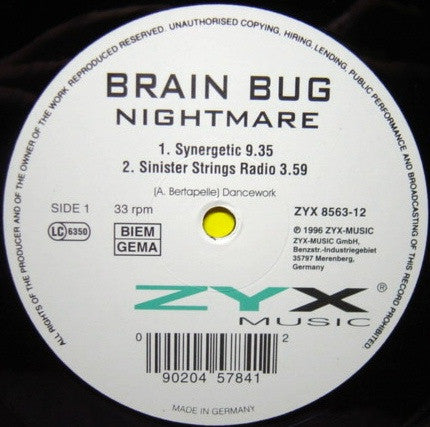 Brain Bug* : Nightmare (12")