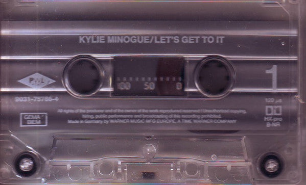 Kylie Minogue : Let's Get To It (Cass, Album)