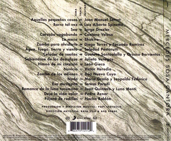 Mercedes Sosa : Cantora 1 (CD, Album)