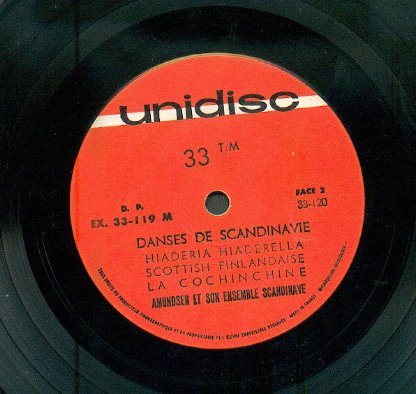Amundsen Et Son Orchestre Scandinave : Danses De Scandinavie (7", RE)