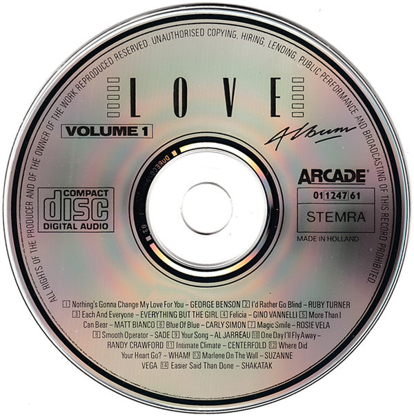 Various : Love Album Volume 1 (CD, Comp)