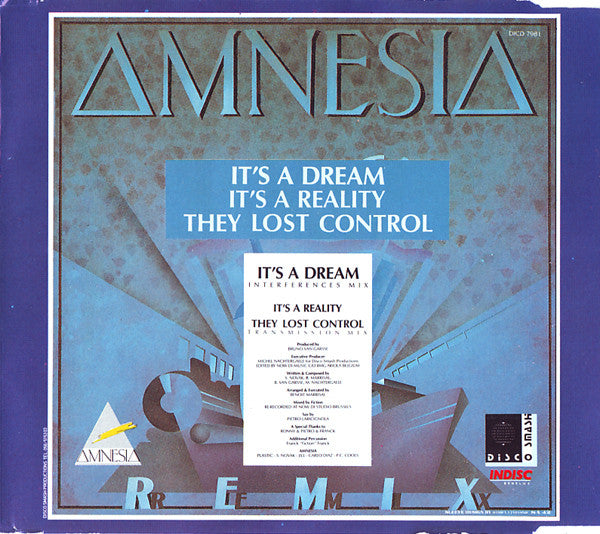 Amnesia : It's A Dream (Remix) (CD, Single)