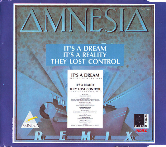 Amnesia : It's A Dream (Remix) (CD, Single)