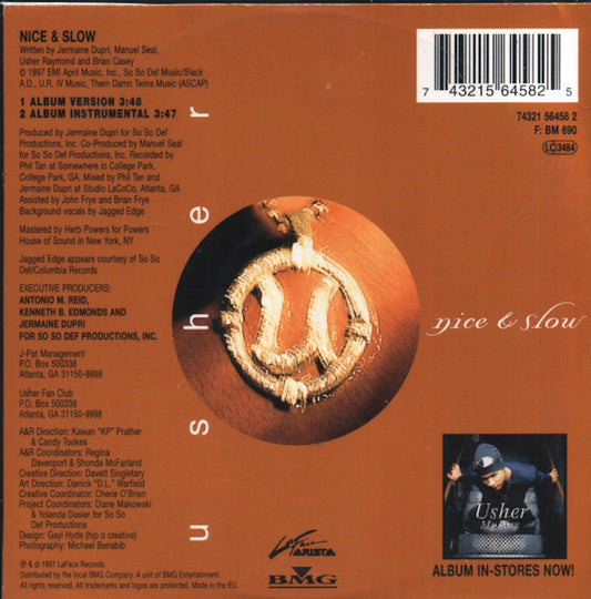 Usher : Nice & Slow (CD, Single)