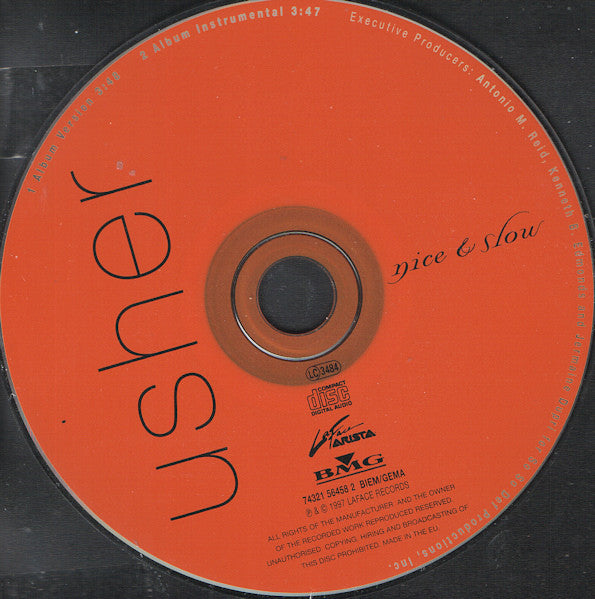 Usher : Nice & Slow (CD, Single)