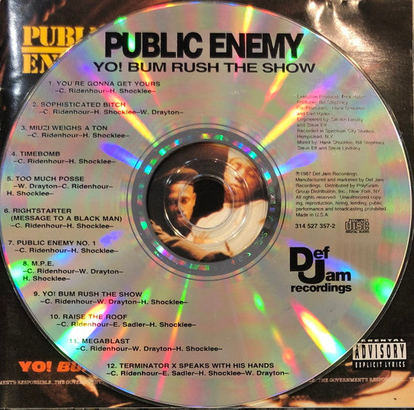 Public Enemy : Yo! Bum Rush The Show (CD, Album, RE)