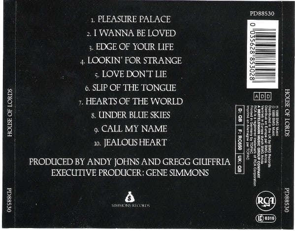 House Of Lords (2) : House Of Lords (CD, Album)