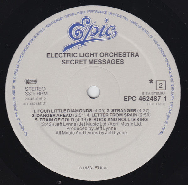 Electric Light Orchestra : Secret Messages (LP, Album)