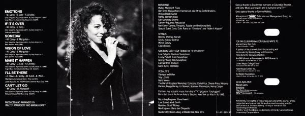 Mariah Carey : MTV Unplugged EP (Cass, EP)