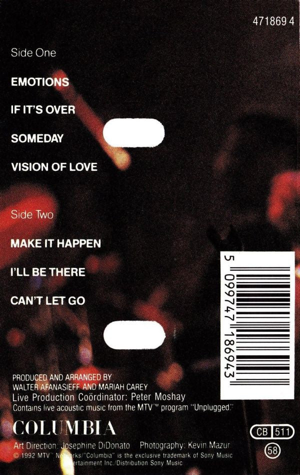 Mariah Carey : MTV Unplugged EP (Cass, EP)