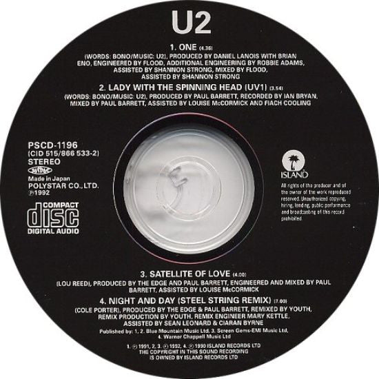 U2 : One (CD, EP)
