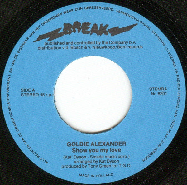 Goldie Alexander : Show You My Love (7", Single)