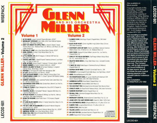 Glenn Miller And His Orchestra : 50 Classic Tracks (2xCD, Comp)