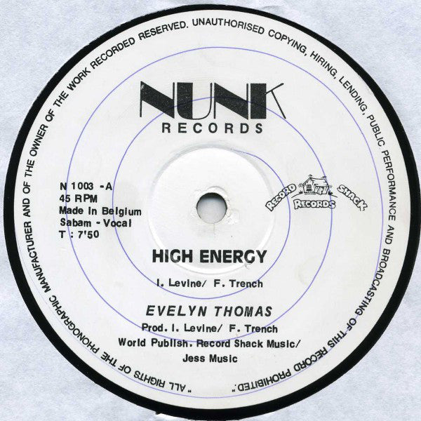 Evelyn Thomas : High - Energy (12")