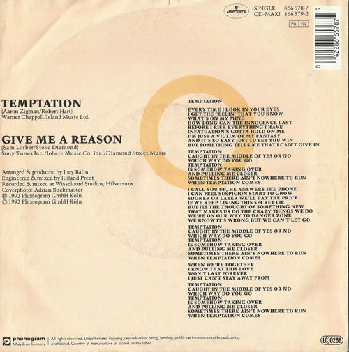 Aleksander Mežek : Temptation (7")