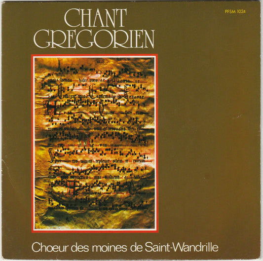 Chœur Des Moines De L'Abbaye St Wandrille : Chant Gregorien (7", EP)
