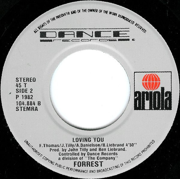 Forrest : Rock The Boat (7", Single)