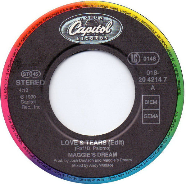 Maggie's Dream : Love & Tears (7")
