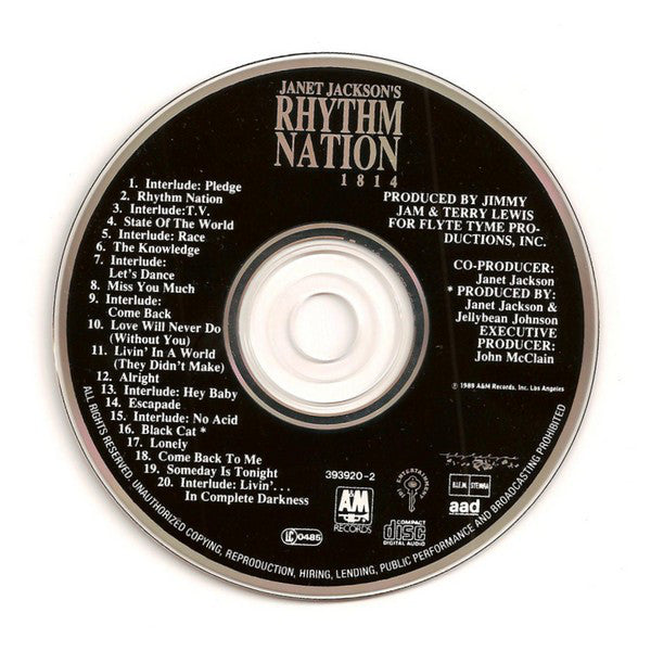 Janet Jackson : Rhythm Nation 1814 (CD, Album)