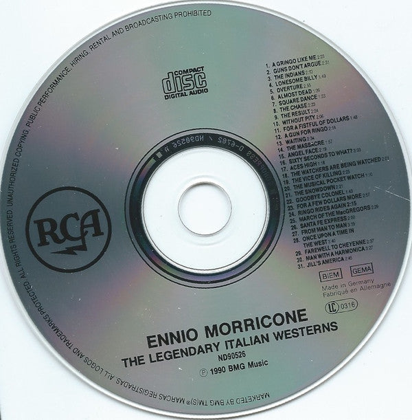 Ennio Morricone : The Legendary Italian Westerns The Film Composers Series, Volume II (CD, Comp, RM)
