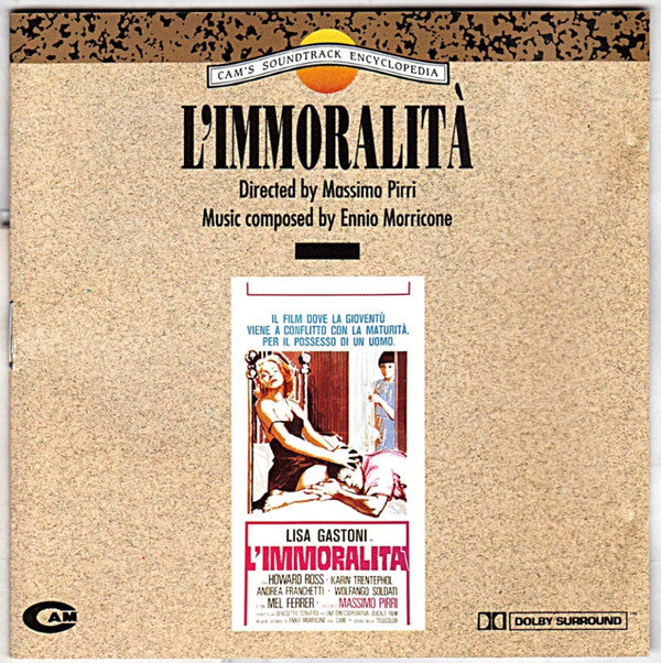Ennio Morricone : L'lmmoralità (CD, Album, RE, RM)