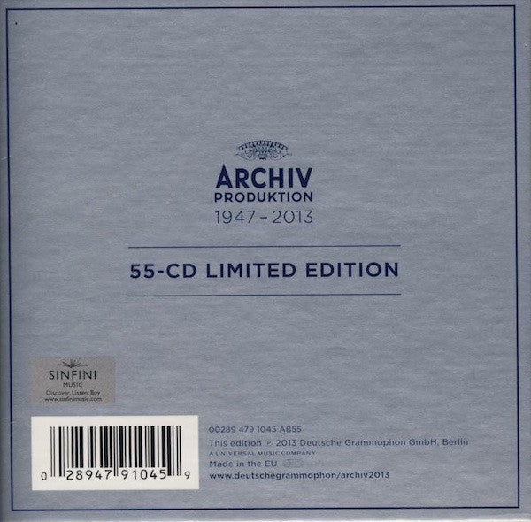 Various : Archiv Produktion 1947-2013 (55xCD, Comp, Mono, RM + Box, Ltd)