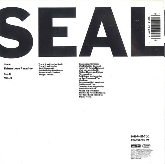 Seal : Future Love EP (7", Single, Sma)